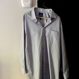Stafford long sleeve button down shirt. Size 18  34-35.